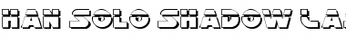 Han Solo Shadow Laser Font