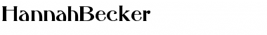 HannahBecker Regular Font