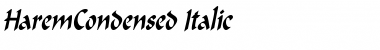HaremCondensed Italic