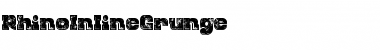 Rhino inline grunge Regular Font