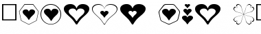 Hearts for 3D FX Font