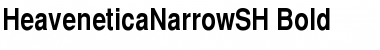 HeaveneticaNarrowSH Bold Font