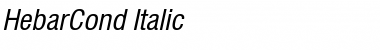 HebarCond Italic Font