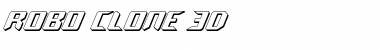 Robo-Clone 3D Regular Font