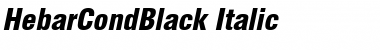 HebarCondBlack Italic Font