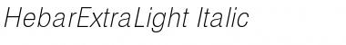 HebarExtraLight Italic