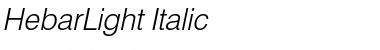 HebarLight Italic