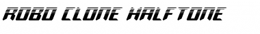 Robo-Clone Halftone Regular Font