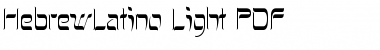 HebrewLatino Light Regular Font