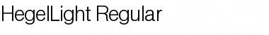 HegelLight Regular Font