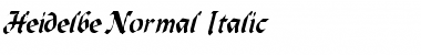 Heidelbe-Normal Italic Italic Font