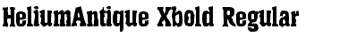 HeliumAntique-Xbold Regular Font