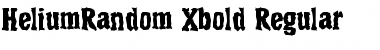 HeliumRandom-Xbold Regular Font