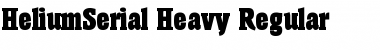 HeliumSerial-Heavy Regular Font