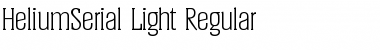 HeliumSerial-Light Regular Font