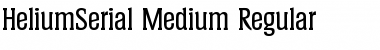 HeliumSerial-Medium Regular Font