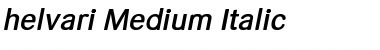helvari Medium Italic