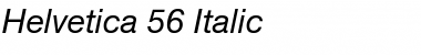 Helvetica 55 Roman Italic Font