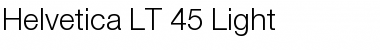 HelveticaNeue LT 45 Light Regular Font