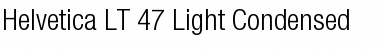 Download HelveticaNeue LT 47 LightCn Font
