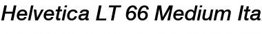 HelveticaNeue LT 65 Medium Italic