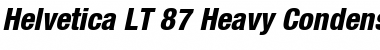 HelveticaNeue LT 67 MdCn HeavyOblique Font