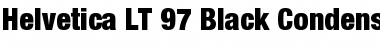 HelveticaNeue LT 97 BlackCn Font