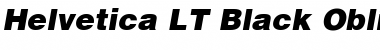 Helvetica LT Black Italic