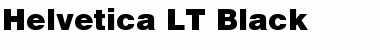 Helvetica LT Black Font