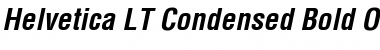 Helvetica LT Condensed Bold Italic