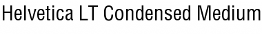 Helvetica LT Condensed Font