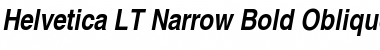 Helvetica LT Narrow Font