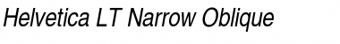Helvetica LT Narrow Italic