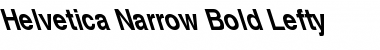Helvetica-Narrow-Bold Lefty Regular Font