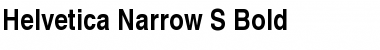 Helvetica Narrow S Bold Font