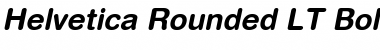 HelveticaRounded LT Bold Italic Font