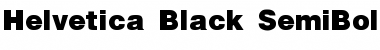 Helvetica-Black-SemiBold Regular Font