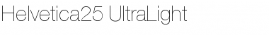 Helvetica25-UltraLight Ultra Light Font
