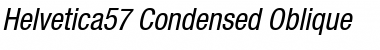 Helvetica57-Condensed RomanItalic