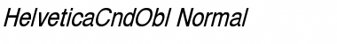 HelveticaCndObl-Normal Regular Font
