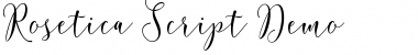 Rosetica Script Demo Regular Font