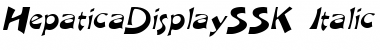 HepaticaDisplaySSK Italic Font