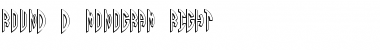 Round_3D_Monogram_Right Regular Font