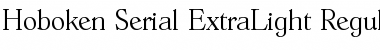 Hoboken-Serial-ExtraLight Regular Font