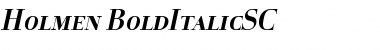 Holmen-BoldItalicSC Regular Font