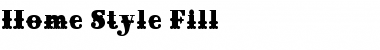 Home Style Fill Regular Font