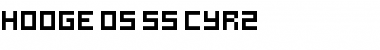 hooge 05_55 Cyr2 Regular Font