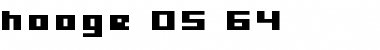 hooge 05_64 Font