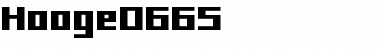 hooge 06_65 Font