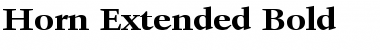 Horn Extended Bold Font